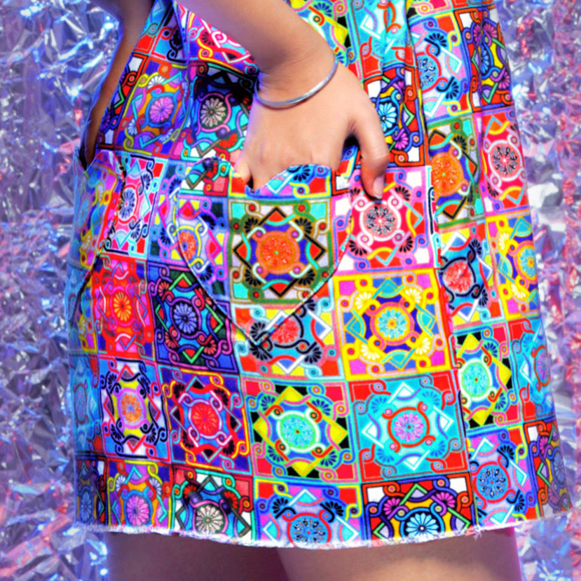 Delilah Dress - Brain Damage Print