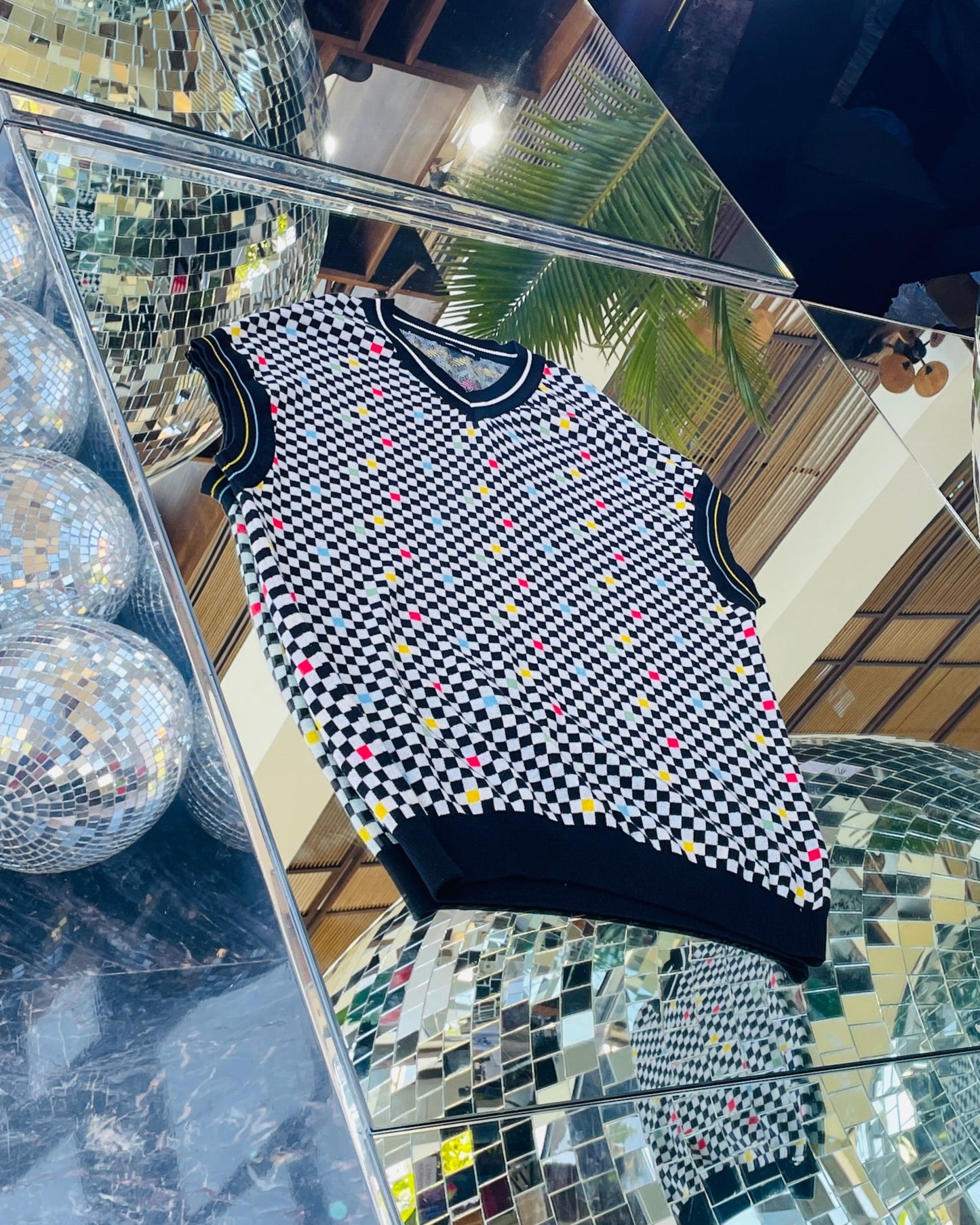 Tokyo Check Oversized Sweater