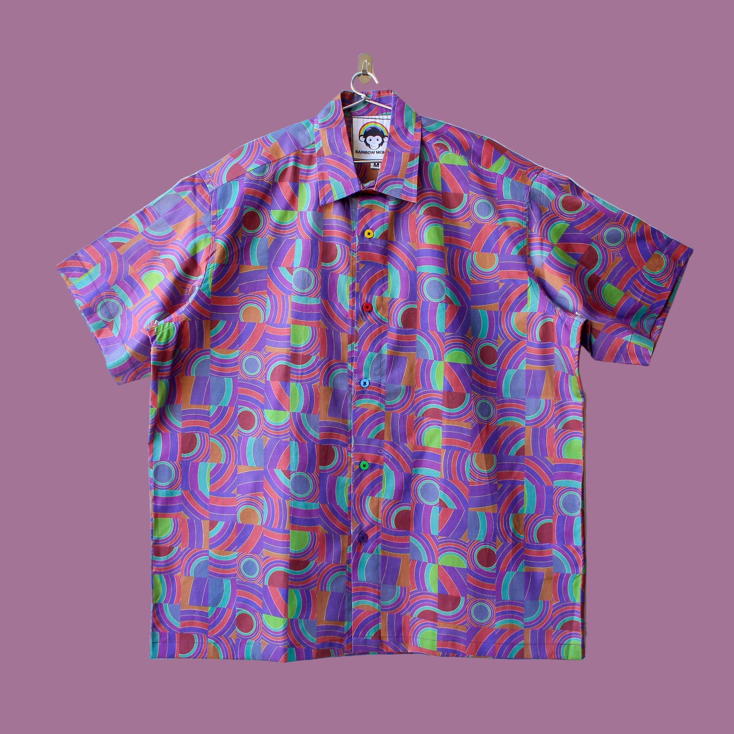 Earthy Rainbow Oversized Shirt