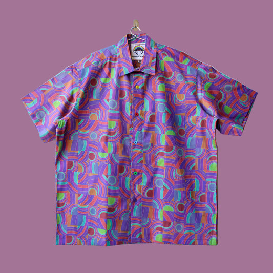 Earthy Rainbow Oversized Shirt