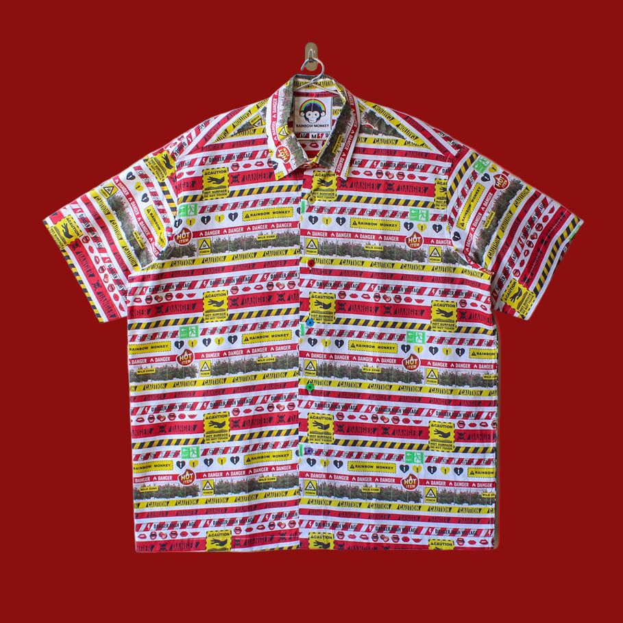 Caution/Danger Oversized Shirt