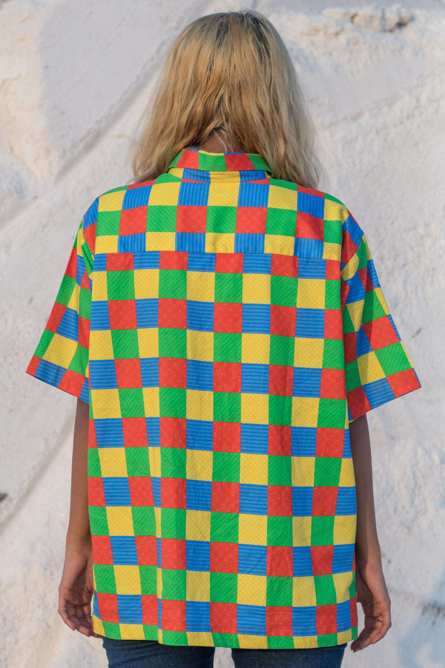 Primary Check Oversized Shirt