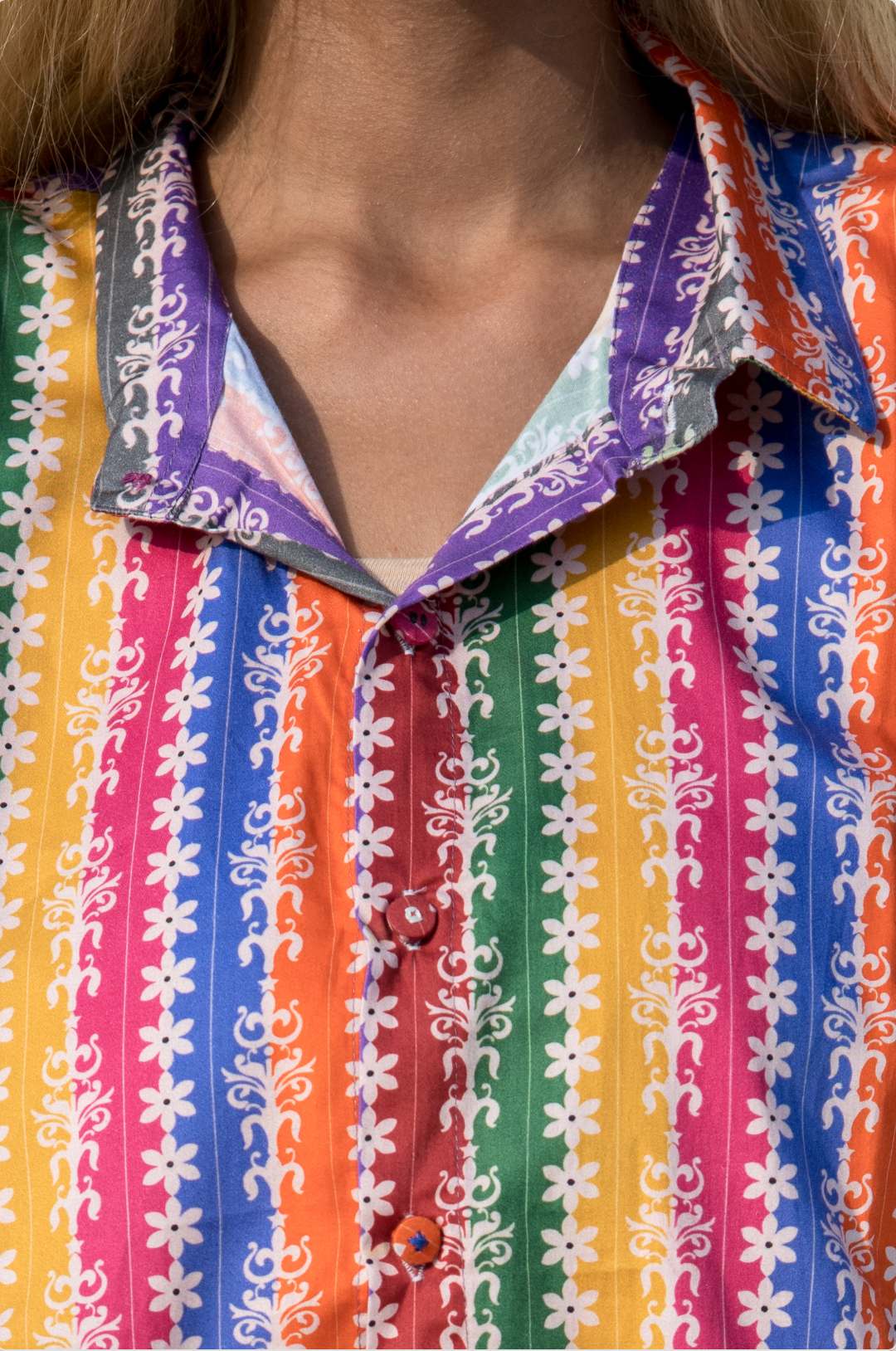 Royal Rainbow Oversized Shirt