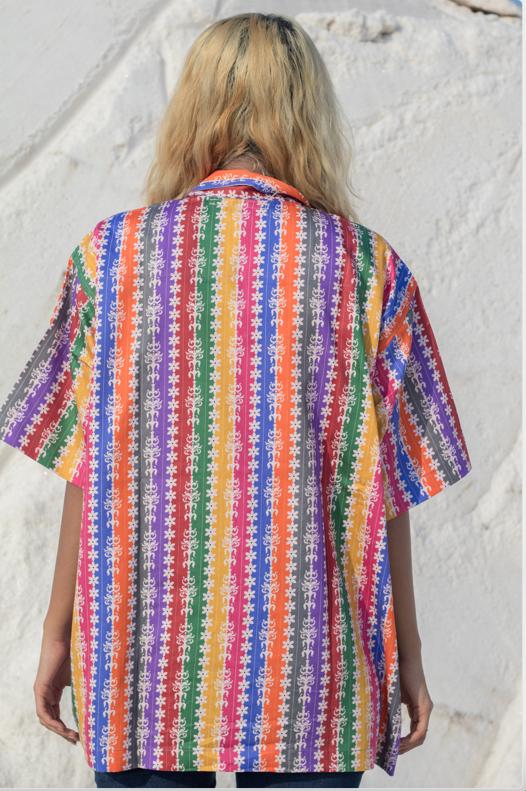 Royal Rainbow Oversized Shirt