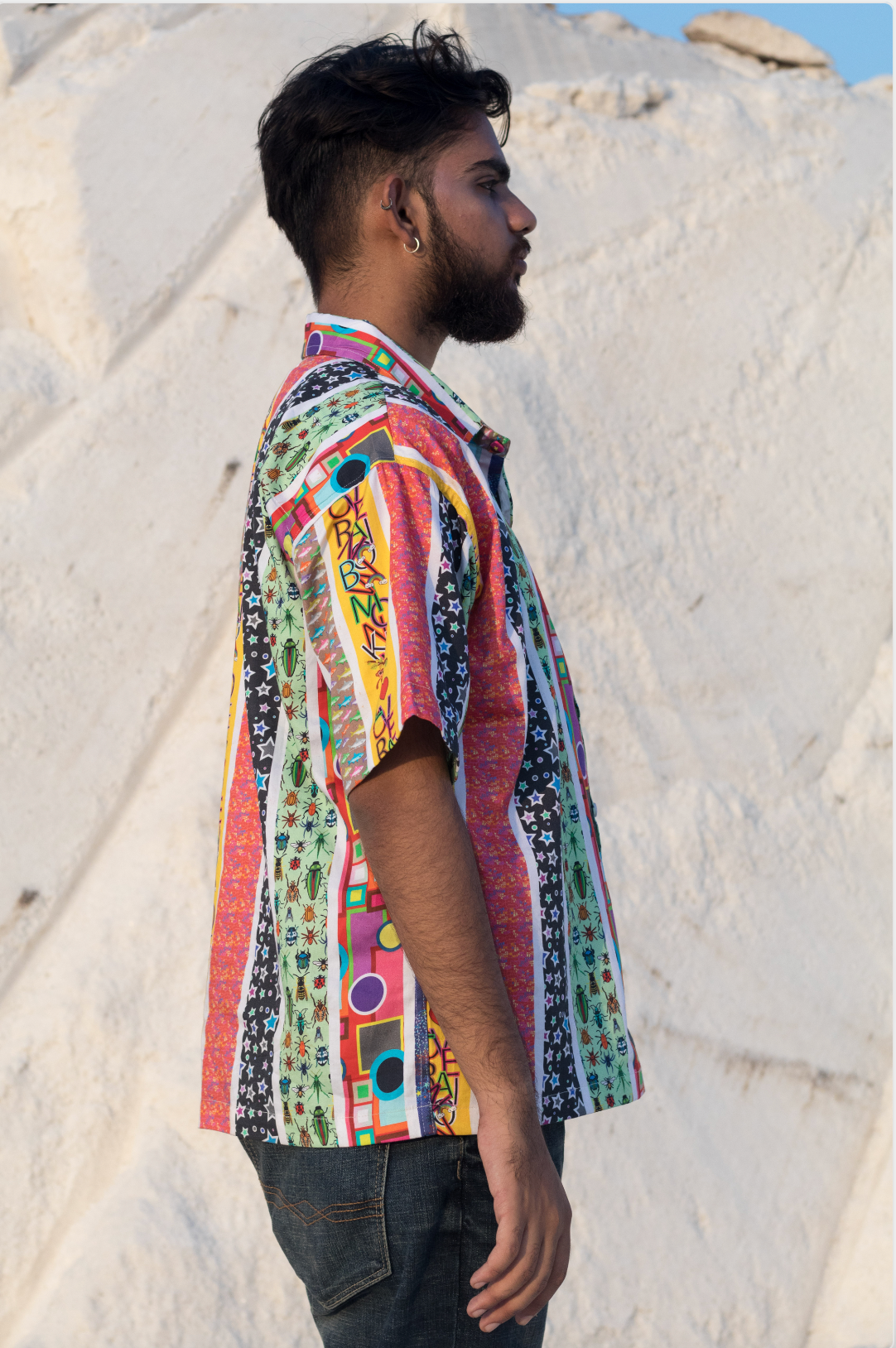 Stripe Khichadi Oversized Shirt