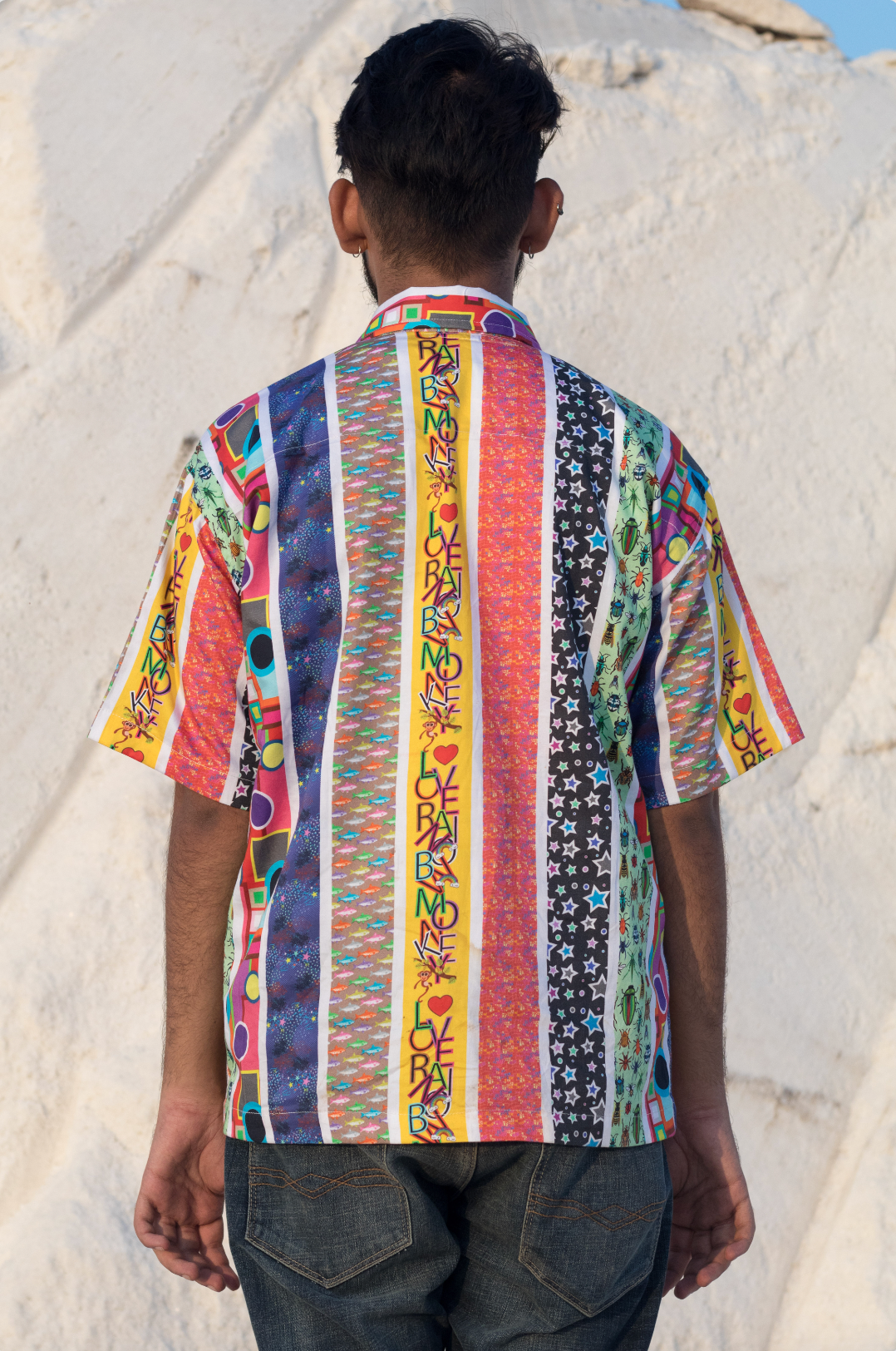 Stripe Khichadi Oversized Shirt