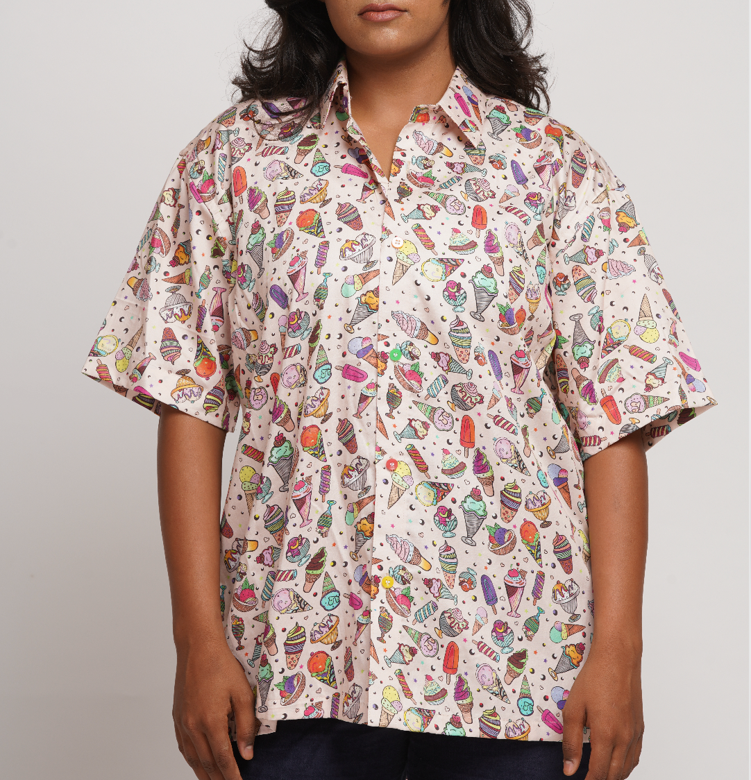 Icecream Fantasy Oversized Shirt
