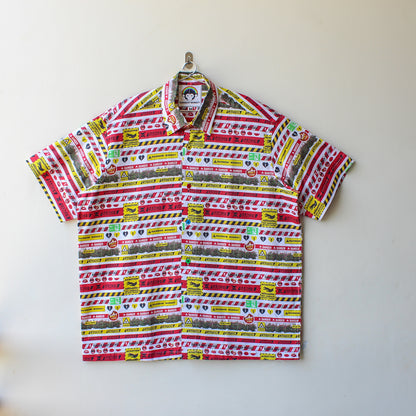 Caution/Danger Oversized Shirt